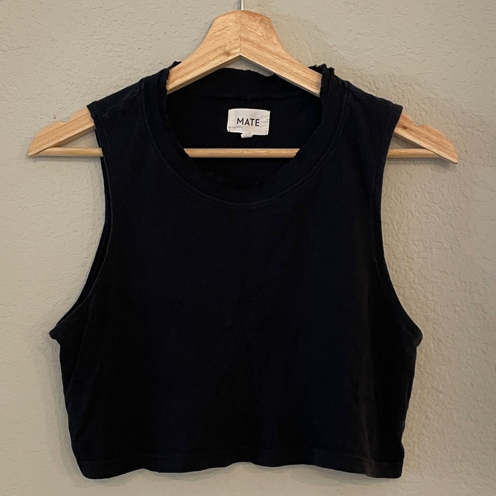 MATE the Label Classic Black Crop Top